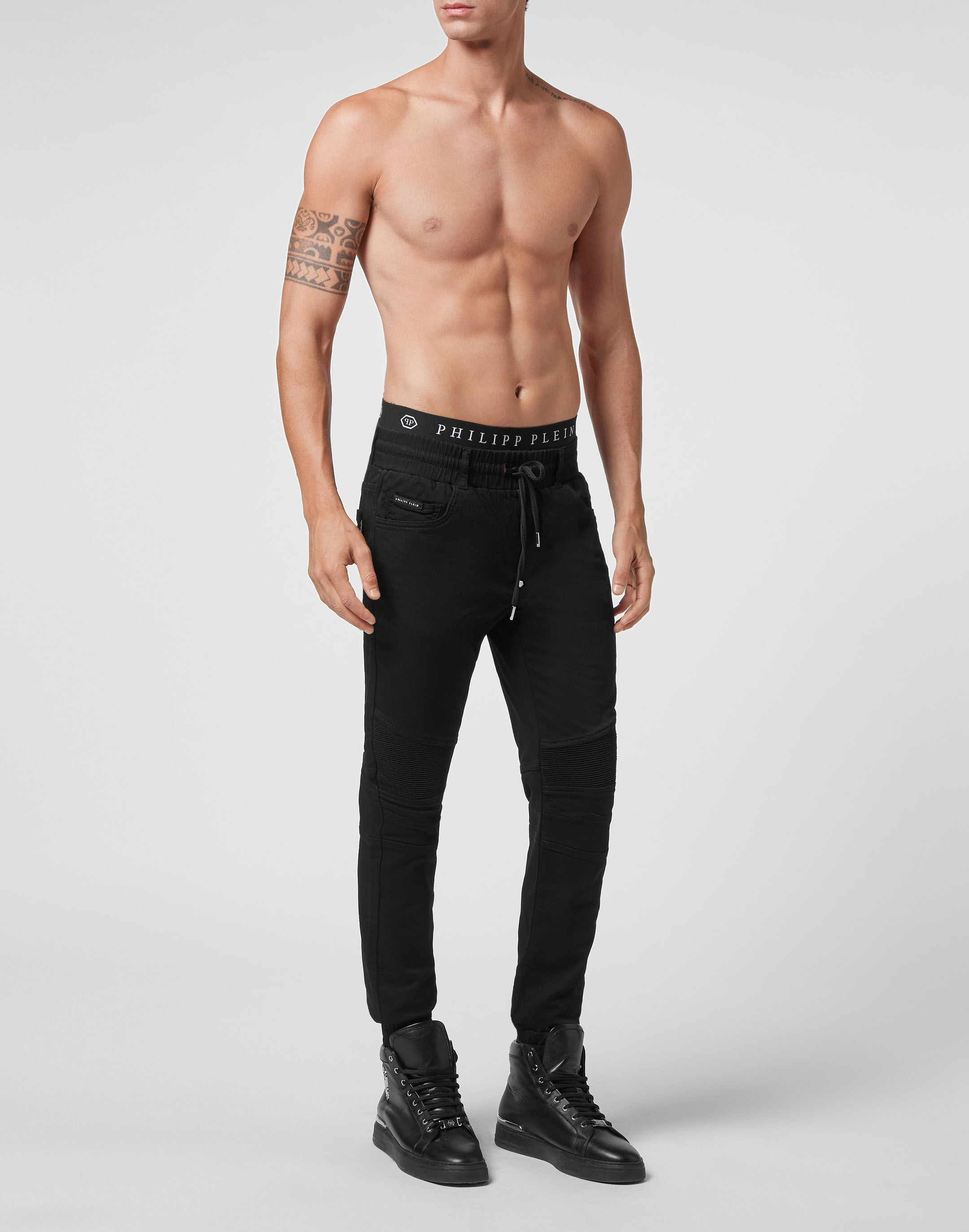 Buy HiFlyers Men Slimfit Track Pant Denim Blue | Best Price: TT Bazaar